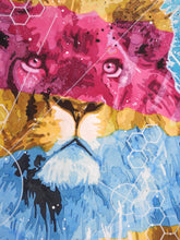 Charger l&#39;image dans la galerie, NYNE FACTORY Lion - signed painting on paper
