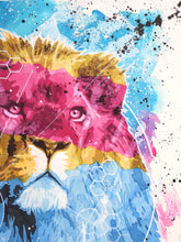 Charger l&#39;image dans la galerie, NYNE FACTORY Lion - signed painting on paper
