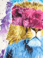 Charger l&#39;image dans la galerie, NYNE FACTORY Lion - signed painting on paper
