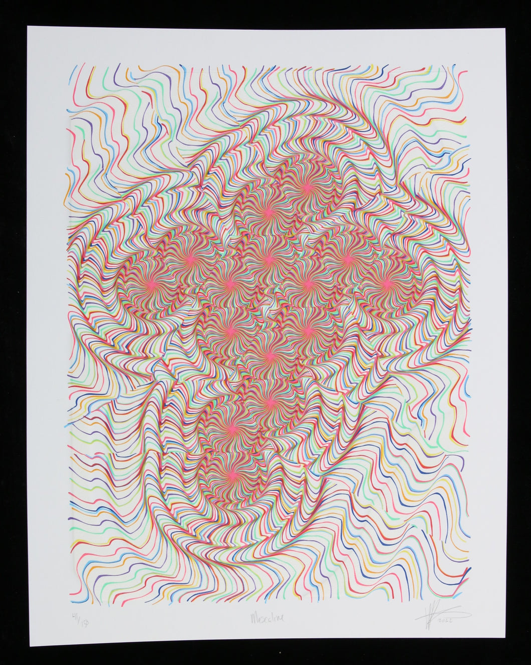 Kelsey Brookes Mescaline - signed embossed screenprint