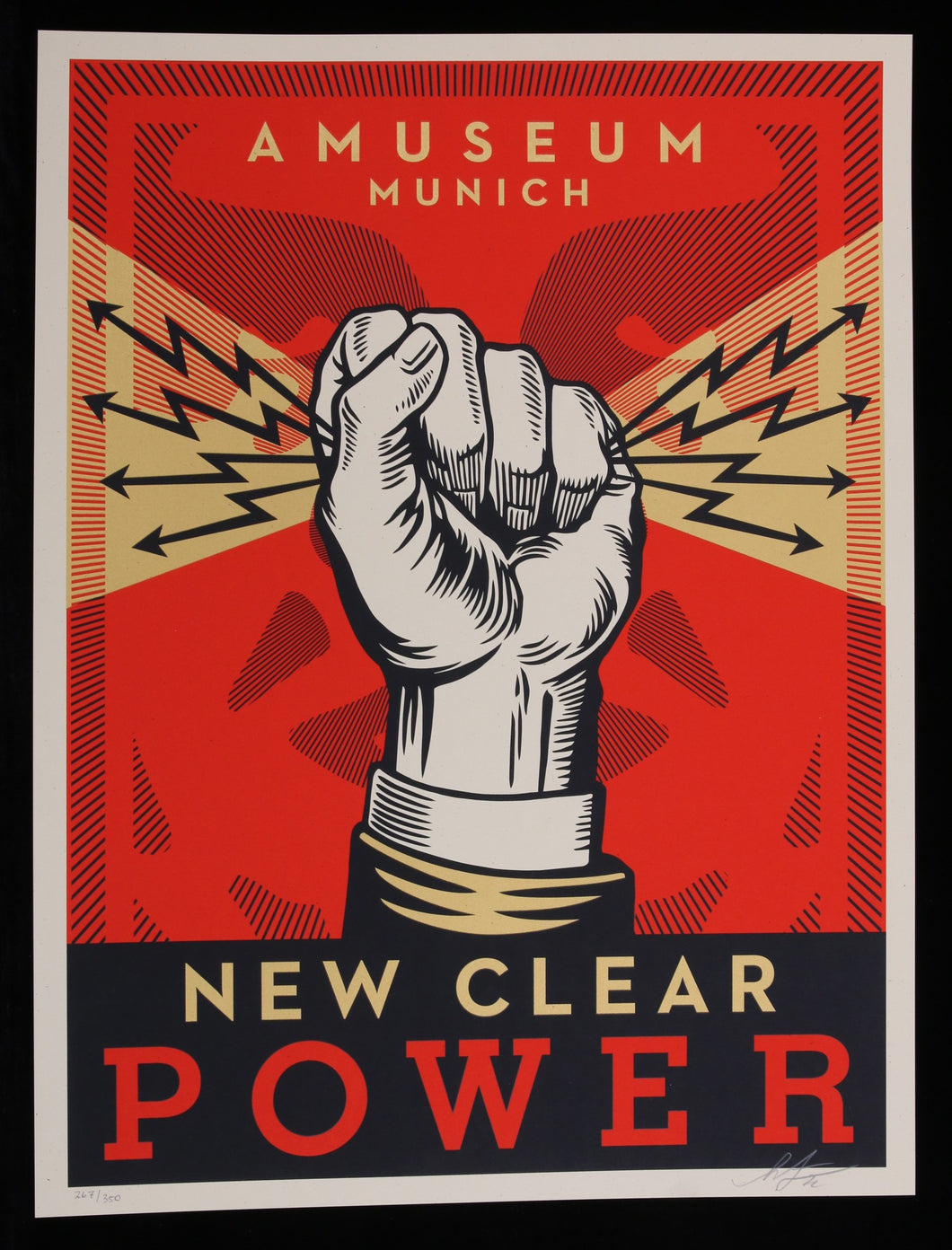 SHEPARD FAIREY New Clear Power Munich 2023 - Signed Screenprint