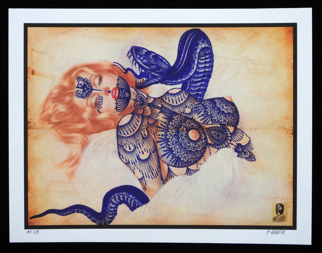 RAMON MAIDEN Snake Charmer AP - Signed print