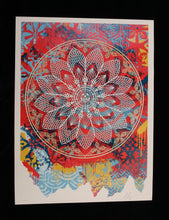 Load image into Gallery viewer, SHEPARD FAIREY Peace Mandala Collage Red 2024 - Signed screenprint
