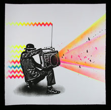 Charger l&#39;image dans la galerie, NICK WALKER Boombox Vandal 2 - Signed Handembellished print
