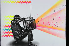 Charger l&#39;image dans la galerie, NICK WALKER Boombox Vandal 2 - Signed Handembellished print
