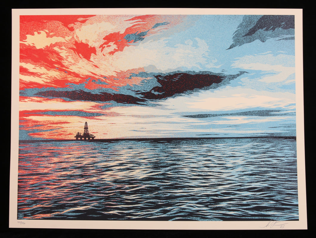 SHEPARD FAIREY Sunset as the Fall Approaches 2023 - Signed Screenprint