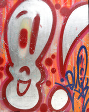 Charger l&#39;image dans la galerie, QUIK &quot; LIN FELTON &quot; Untitled 13 Chrome Painting- Signed Painting on unstretched canvas
