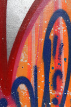 Charger l&#39;image dans la galerie, QUIK &quot; LIN FELTON &quot; Untitled 13 Chrome Painting- Signed Painting on unstretched canvas
