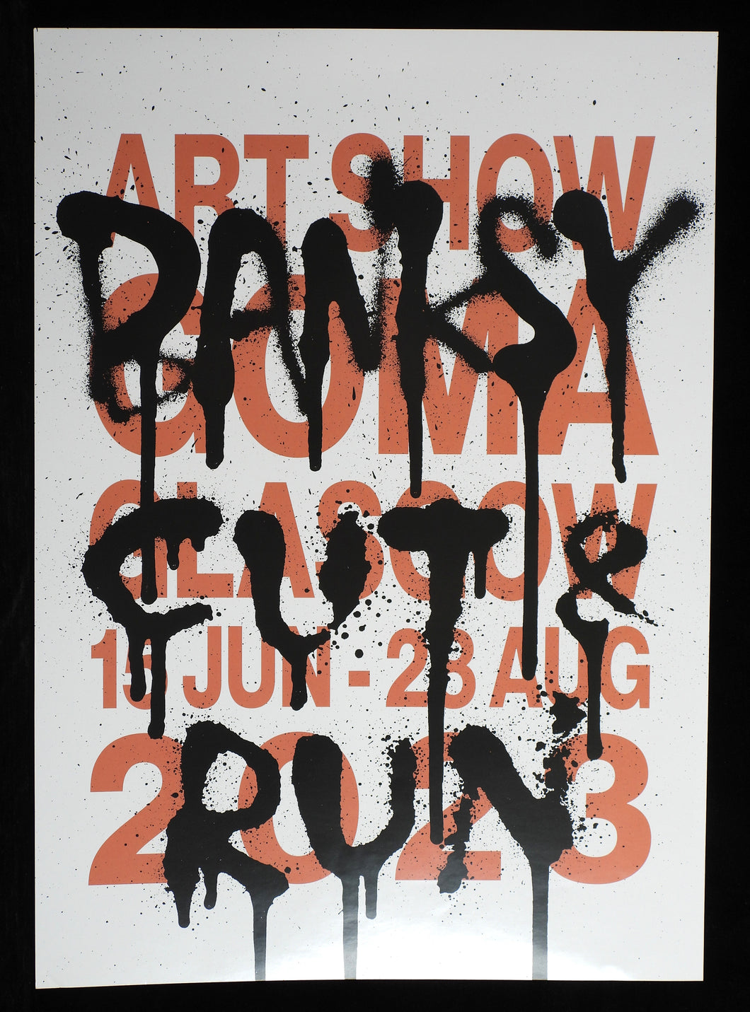 BANKSY Cut And Run DATES - POSTER print