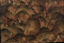 Charger l&#39;image dans la galerie, DAN WITZ Rats - signed oil painting on canvas mounted on wood
