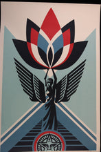 Charger l&#39;image dans la galerie, SHEPARD FAIREY Lotus Angel - Signed Offset Lithograph
