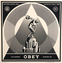 Load image into Gallery viewer, SHEPARD FAIREY 50 Shades Of Black 2013 - Classic Discs- Signed Screenprint
