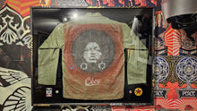 Charger l&#39;image dans la galerie, SHEPARD FAIREY Angela Davis Emo Night Jacket - Signed and framed original painting
