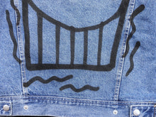 Charger l&#39;image dans la galerie, ANDRE SARAIVA Painting on Jeans Jacket - signed original
