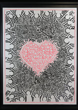 Charger l&#39;image dans la galerie, DOK Untitled Love Haring - signed drawing on dibon
