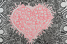 Charger l&#39;image dans la galerie, DOK Untitled Love Haring - signed drawing on dibon
