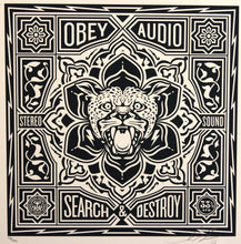 Load image into Gallery viewer, SHEPARD FAIREY 50 Shades Of Black 2013 - Search And Destroy - Signed Screenprint
