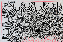 Charger l&#39;image dans la galerie, DOK Untitled Love Haring - signed drawing on dibon
