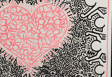 Charger l&#39;image dans la galerie, DOK Untitled Love Haring - signed drawing on dibon
