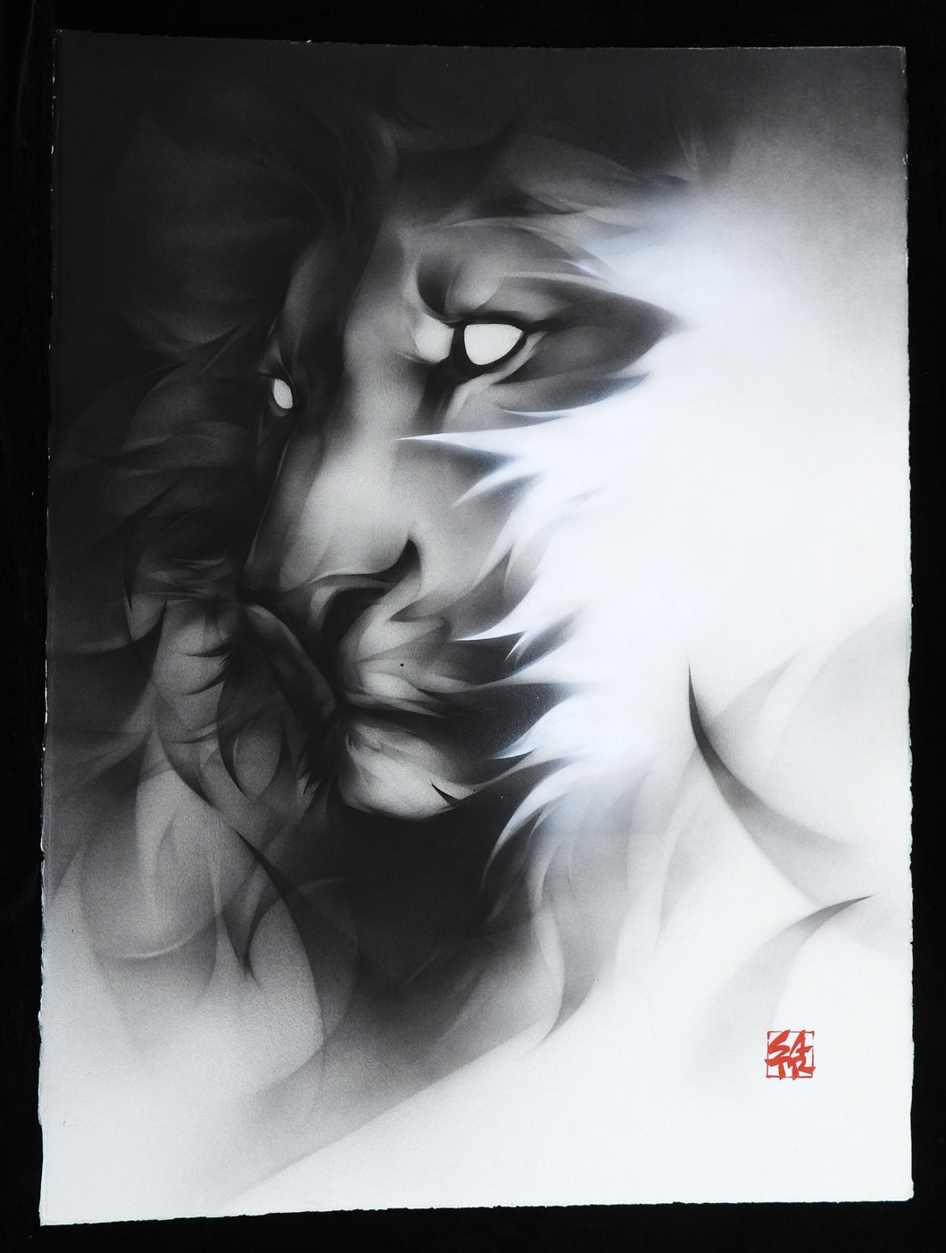 SATR Lion - Signed Original On Paper
