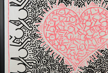 Charger l&#39;image dans la galerie, DOK Untitled Love Haring - signed drawing on dibon
