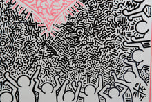 Charger l&#39;image dans la galerie, DOK Untitled Love Haring - signed drawing on dibon
