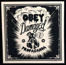 Load image into Gallery viewer, SHEPARD FAIREY 50 Shades Of Black 2013 - Damaged - Signed Screenprint
