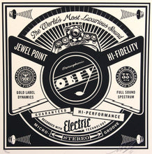 Load image into Gallery viewer, SHEPARD FAIREY 50 Shades Of Black 2013 - Luxurious Sound- Signed Screenprint
