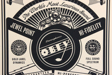 Load image into Gallery viewer, SHEPARD FAIREY 50 Shades Of Black 2013 - Luxurious Sound- Signed Screenprint

