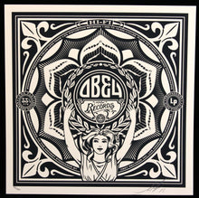 Load image into Gallery viewer, SHEPARD FAIREY 50 Shades Of Black 2013 - Lotus Woman- Signed Screenprint
