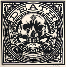 Load image into Gallery viewer, SHEPARD FAIREY 50 Shades Of Black 2013 - Death and Glory - Signed Screenprint
