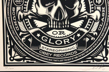 Load image into Gallery viewer, SHEPARD FAIREY 50 Shades Of Black 2013 - Death and Glory - Signed Screenprint
