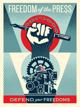 Charger l'image dans la galerie, SHEPARD FAIREY Defend Freedom Of The Press 2026 - Signed Screenprint
