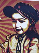 Load image into Gallery viewer, SHEPARD FAIREY Vivi La Revolution (Gold) 2008 - Signed Screenprint
