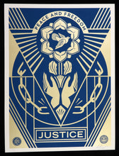 Load image into Gallery viewer, SHEPARD FAIREY Peace And Freedom 2024 - Signed Screenprint
