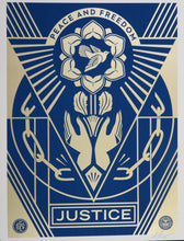Load image into Gallery viewer, SHEPARD FAIREY Peace And Freedom 2024 - Signed Screenprint
