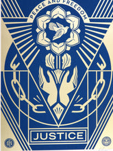 Load image into Gallery viewer, SHEPARD FAIREY Peace And Freedom 2024 - Signed Screenprint
