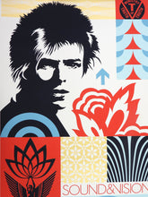 Load image into Gallery viewer, SHEPARD FAIREY Modular Sound &amp; Vision David Bowie 2026 - Signed Large Screenprint

