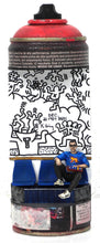 Charger l&#39;image dans la galerie, PERANONIMO Haring - signed sculpture on spraycan
