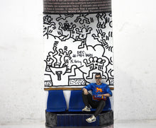 Charger l&#39;image dans la galerie, PERANONIMO Haring - signed sculpture on spraycan
