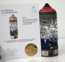 Charger l&#39;image dans la galerie, PERANONIMO Haring - signed sculpture on spraycan
