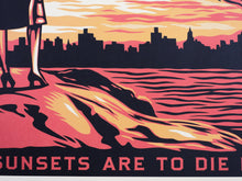 Charger l&#39;image dans la galerie, SHEPARD FAIREY These Sunsets Are To Die For - Signed Offset Lithograph
