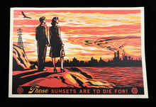 Charger l&#39;image dans la galerie, SHEPARD FAIREY These Sunsets Are To Die For - Signed Offset Lithograph
