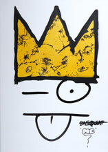 Charger l&#39;image dans la galerie, ZIEGLER T My Kid Just Ruined My Basquiat (Yellow Gold) - Signed painting on canvas
