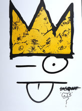 Charger l&#39;image dans la galerie, ZIEGLER T My Kid Just Ruined My Basquiat (Yellow Gold) - Signed painting on canvas
