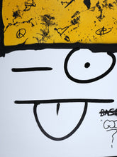Charger l&#39;image dans la galerie, ZIEGLER T My Kid Just Ruined My Basquiat (Yellow Gold) - Signed painting on canvas
