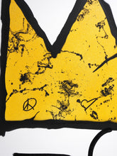 Charger l&#39;image dans la galerie, ZIEGLER T My Kid Just Ruined My Basquiat (Yellow Gold) - Signed painting on canvas
