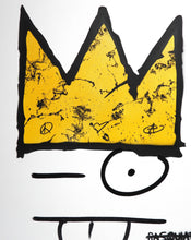 Charger l&#39;image dans la galerie, ZIEGLER T My Kid Just Ruined My Basquiat (Yellow Gold) - Signed painting on canvas
