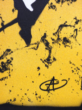 Charger l&#39;image dans la galerie, ZIEGLER T My Kid Just Ruined My Basquiat (Yellow Gold) - Signed painting on canvas
