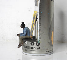Charger l&#39;image dans la galerie, PERANONIMO Basquiat - signed sculpture on spraycan
